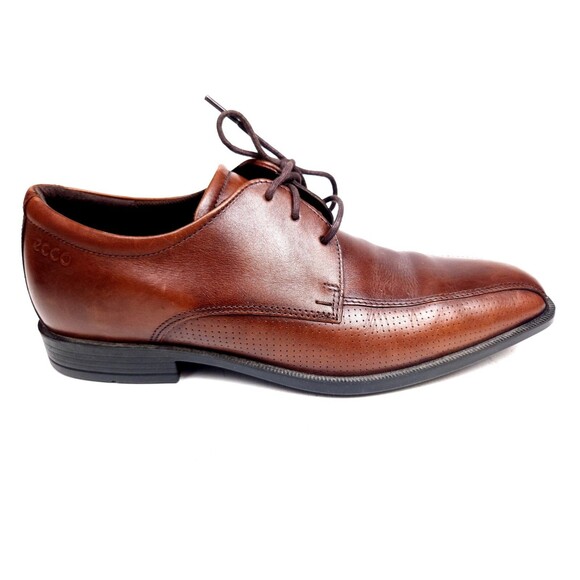 Men`s ECCO Edinburgh Tie Oxford Shoes Leather  Size 41 US 7-7.5 Brown main image 7
